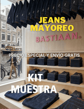Cargar imagen en el visor de la galería, KIT DE PRUEBA MAYOREO | 2 JEANS + Playera - BASTIAAN® Jeans Mayoreo